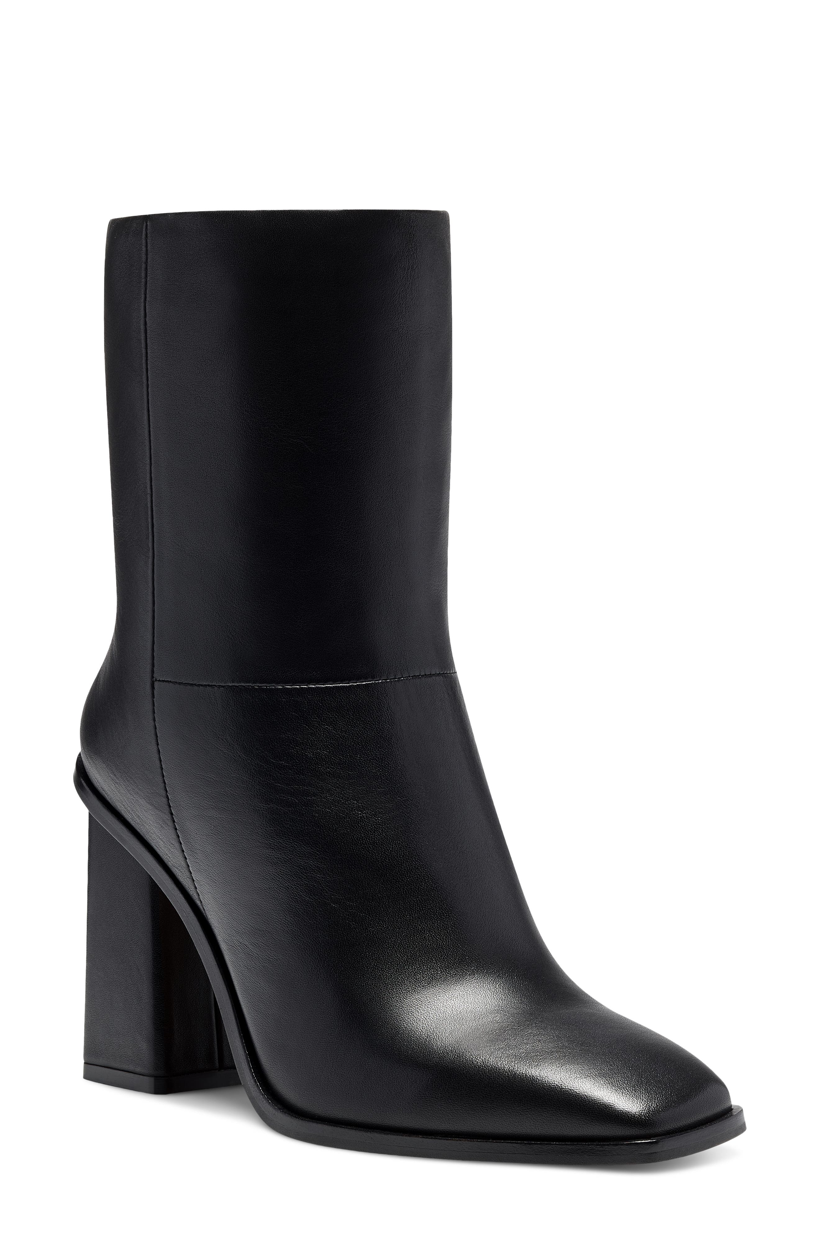 vince camuto women's walden round toe leather booties