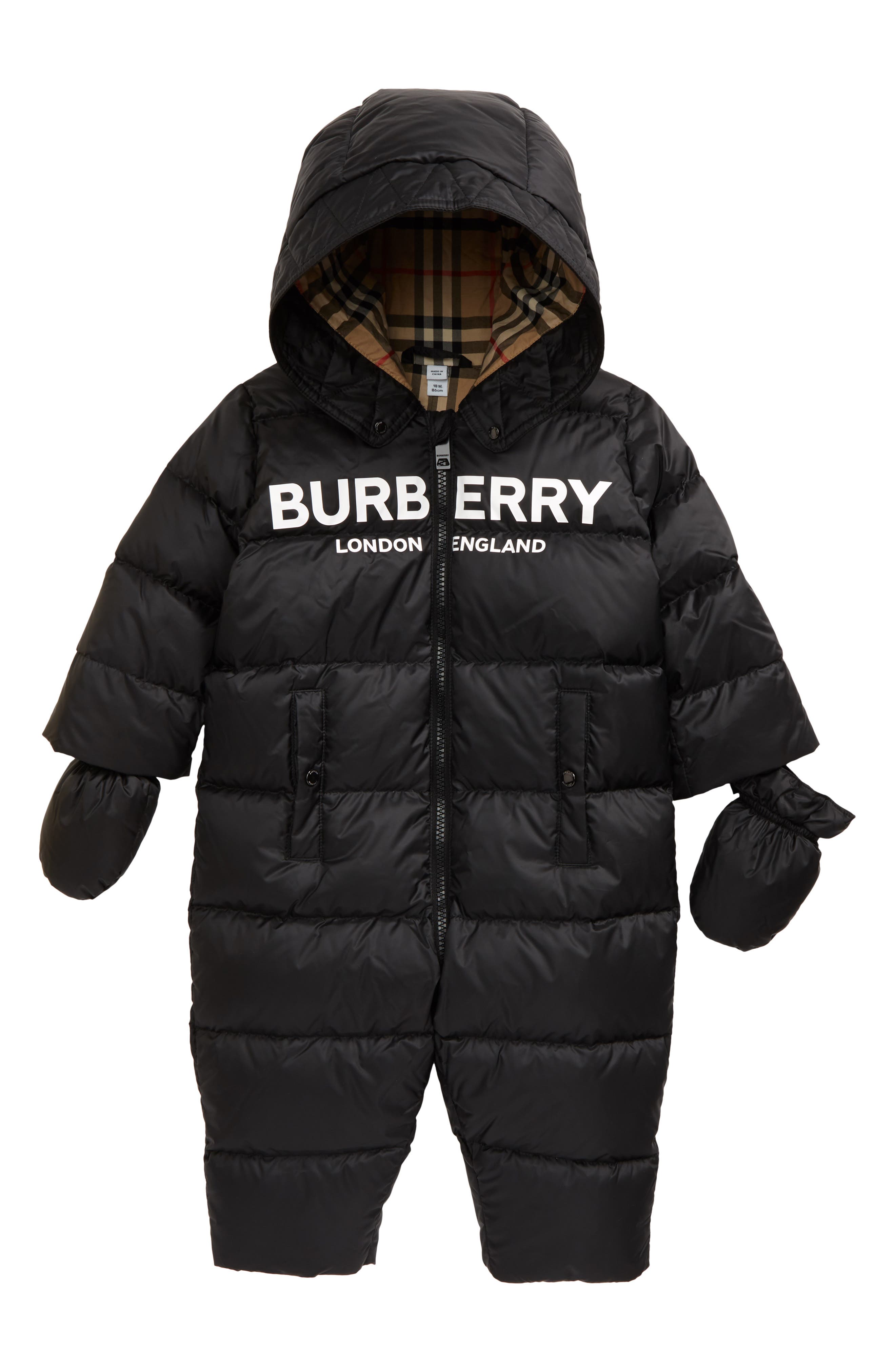 burberry snowsuit baby