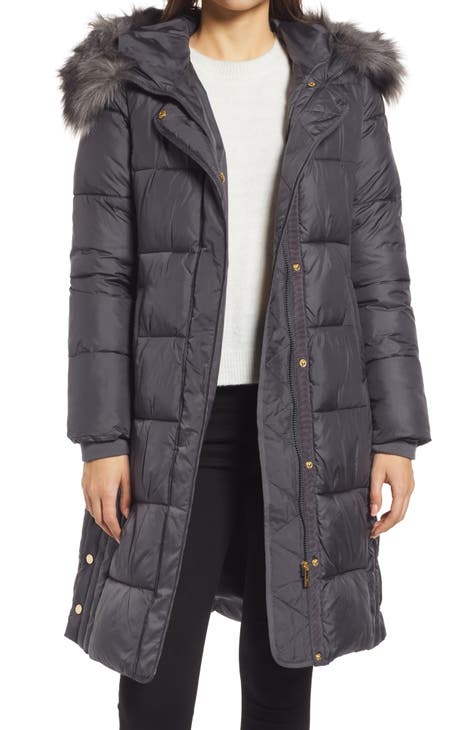 hooded fur trim puffer coat | Nordstrom