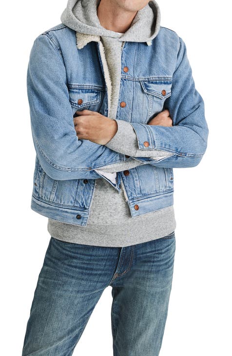 Featured image of post Colored Denim Jacket Mens With Fur Hood : | take styling cues from celebs like ryan gosling, david beckham, and kayne by opting for denim jackets for men with faux shearling, zip.