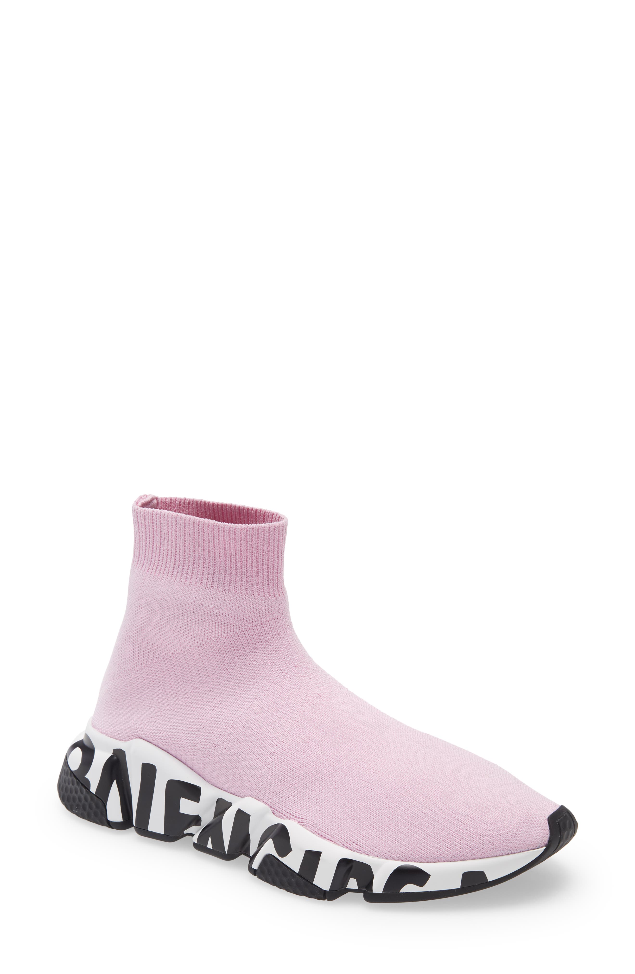 balenciaga sock shoes mens pink