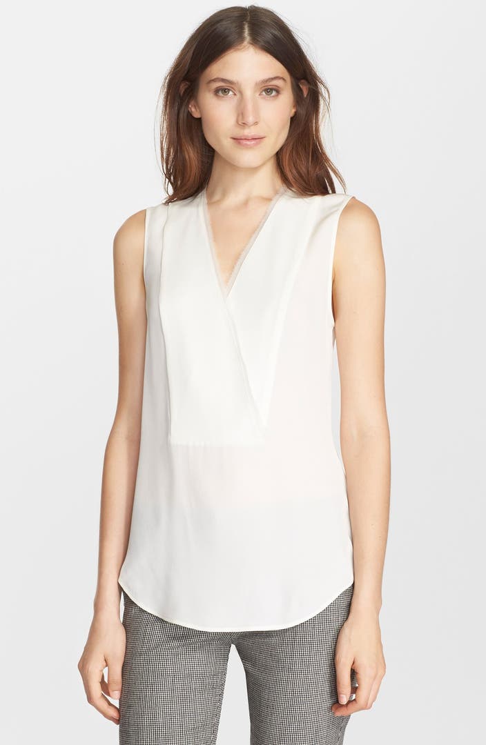 Theory 'Taneah' Sleeveless Silk Top | Nordstrom