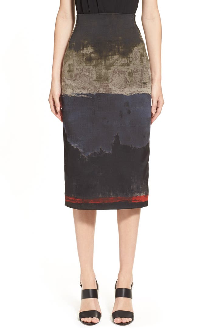 Donna Karan New York 'Raku' Jacquard Pencil Skirt | Nordstrom