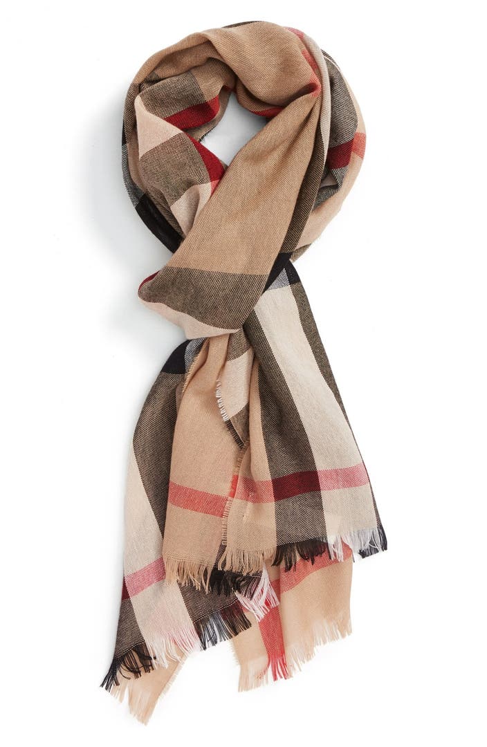 Burberry Check Wool & Cashmere Scarf | Nordstrom