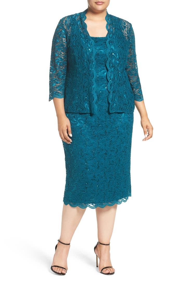 Alex Evenings Lace Dress & Jacket (Plus Size) | Nordstrom