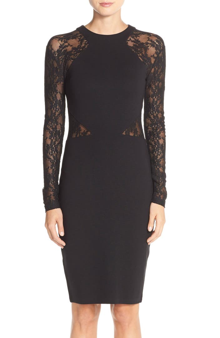 French Connection 'Viven' Lace Long Sleeve Sheath Dress | Nordstrom