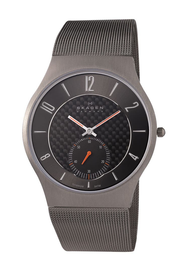 Skagen Titanium Mesh Strap Watch | Nordstrom