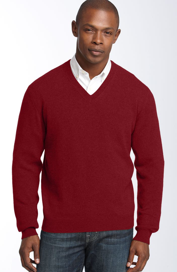 John W. Nordstrom® 'Traditional Fit' Cashmere V-Neck Sweater | Nordstrom