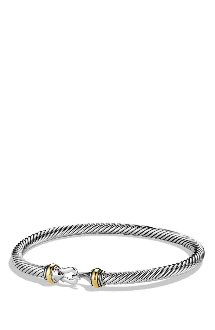 David Yurman 'Buckle Cable' Bracelet with Gold | Nordstrom