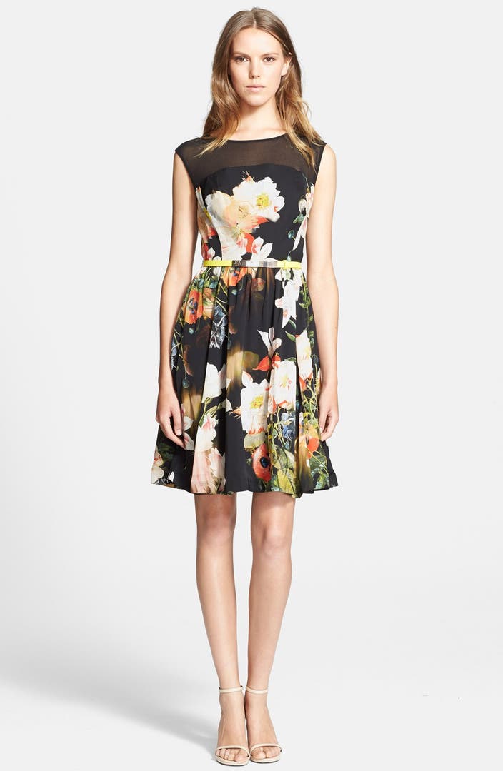 Ted Baker London 'Opulent Bloom' Fit & Flare Dress | Nordstrom