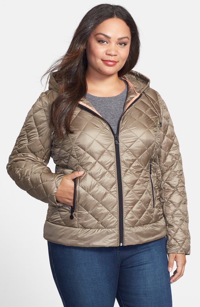 Bernardo PrimaLoft® Hooded Jacket (Plus Size) | Nordstrom