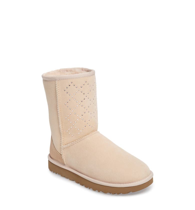UGG® Classic Short - Crystal Genuine Shearling Lined Boot (Women ...
