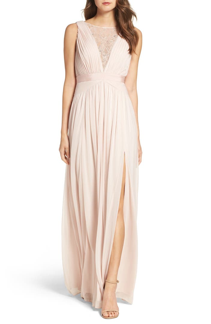 Adrianna Papell Tulle & Lace Gown | Nordstrom