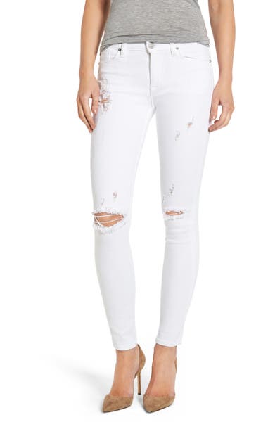 Main Image - Hudson Nico Ripped Ankle Super Skinny Jeans (Strife)