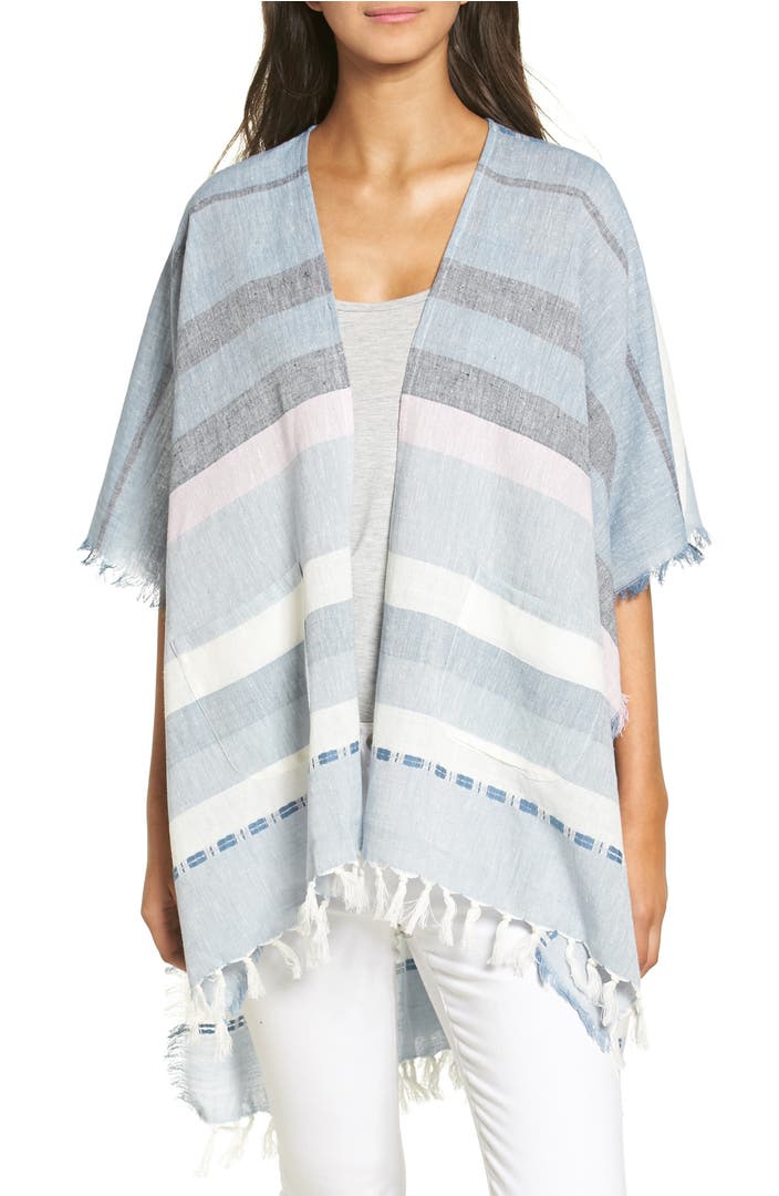Echo Blanket Stripe Poncho | Nordstrom