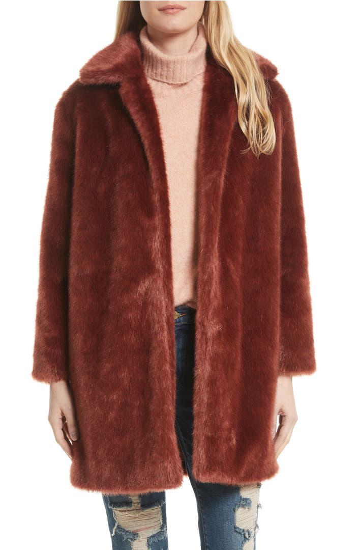 FRAME Faux Fur Coat | Nordstrom