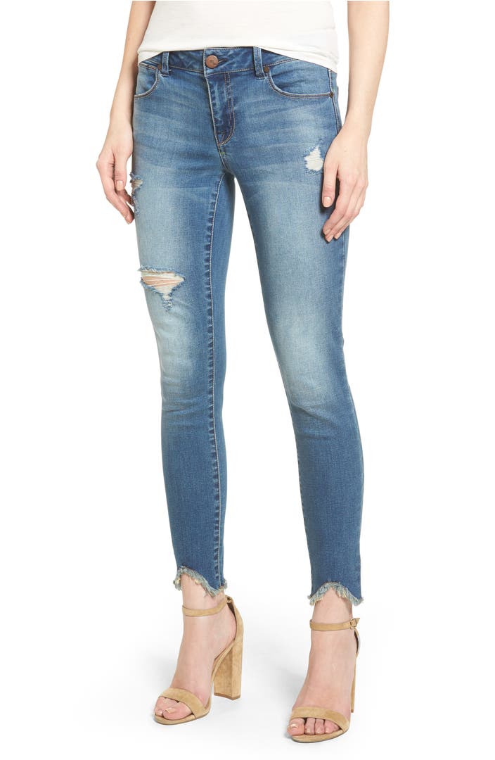 1822 Ripped Raw Edge Skinny Jeans (Greg) | Nordstrom