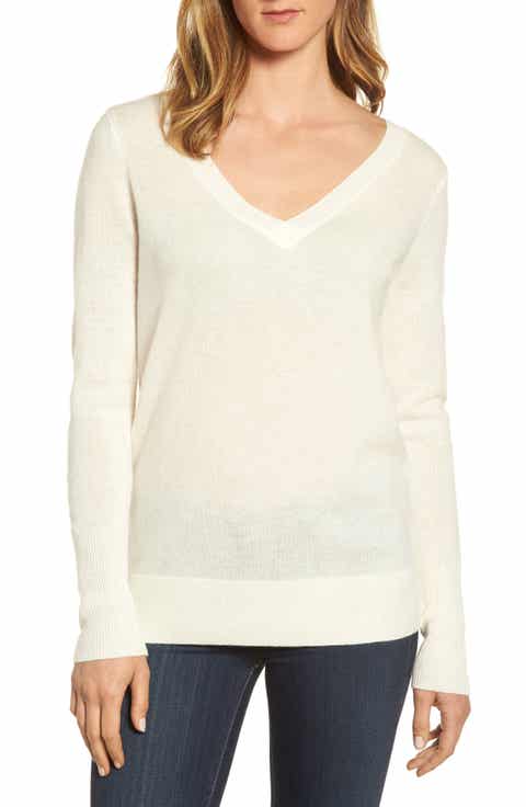 Women's Off-White Cashmere Sweaters | Nordstrom