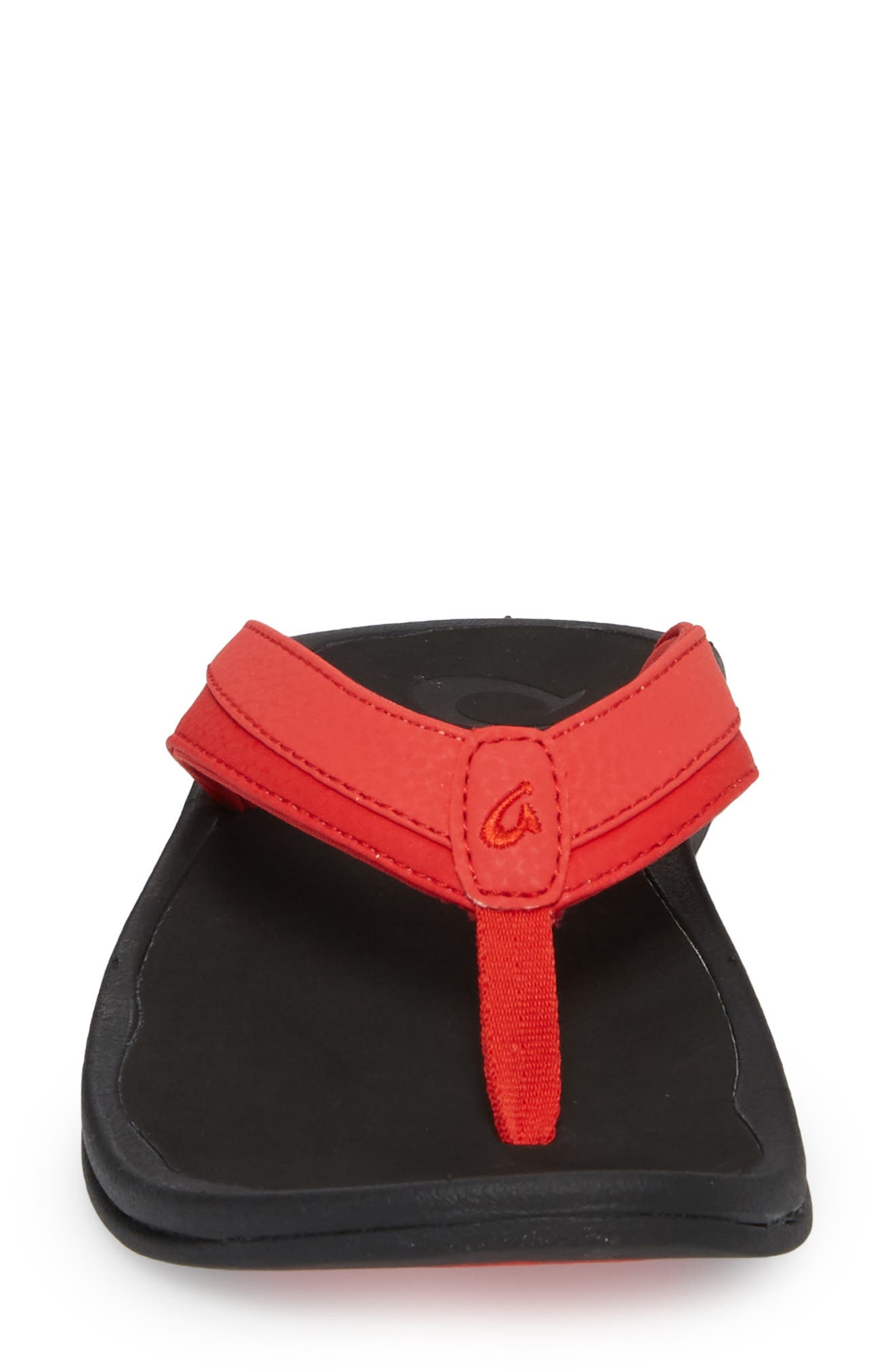 Olukai 'Ohana' Sandal In Ohia Red Faux Leather | ModeSens