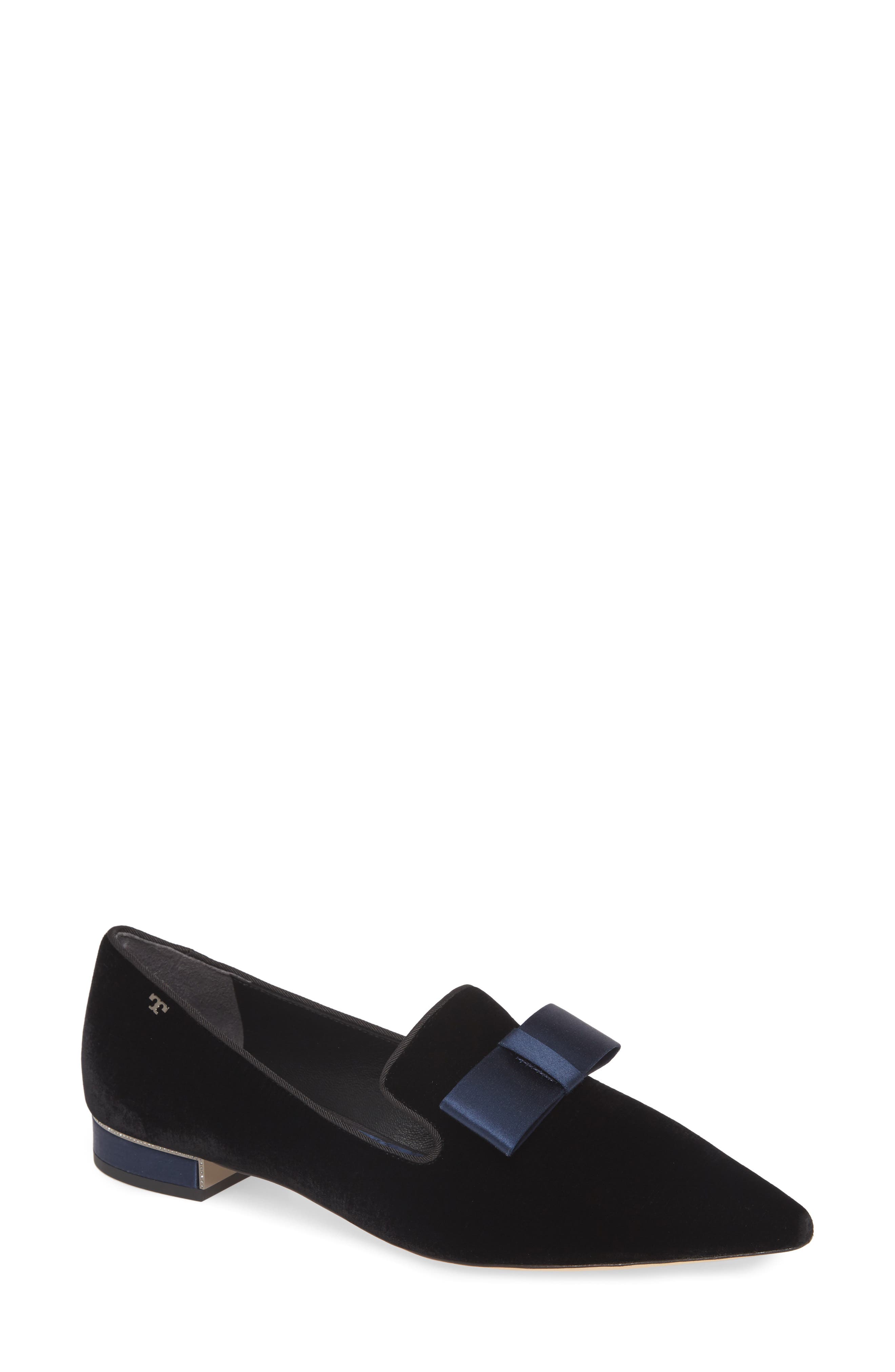 womens bow loafers