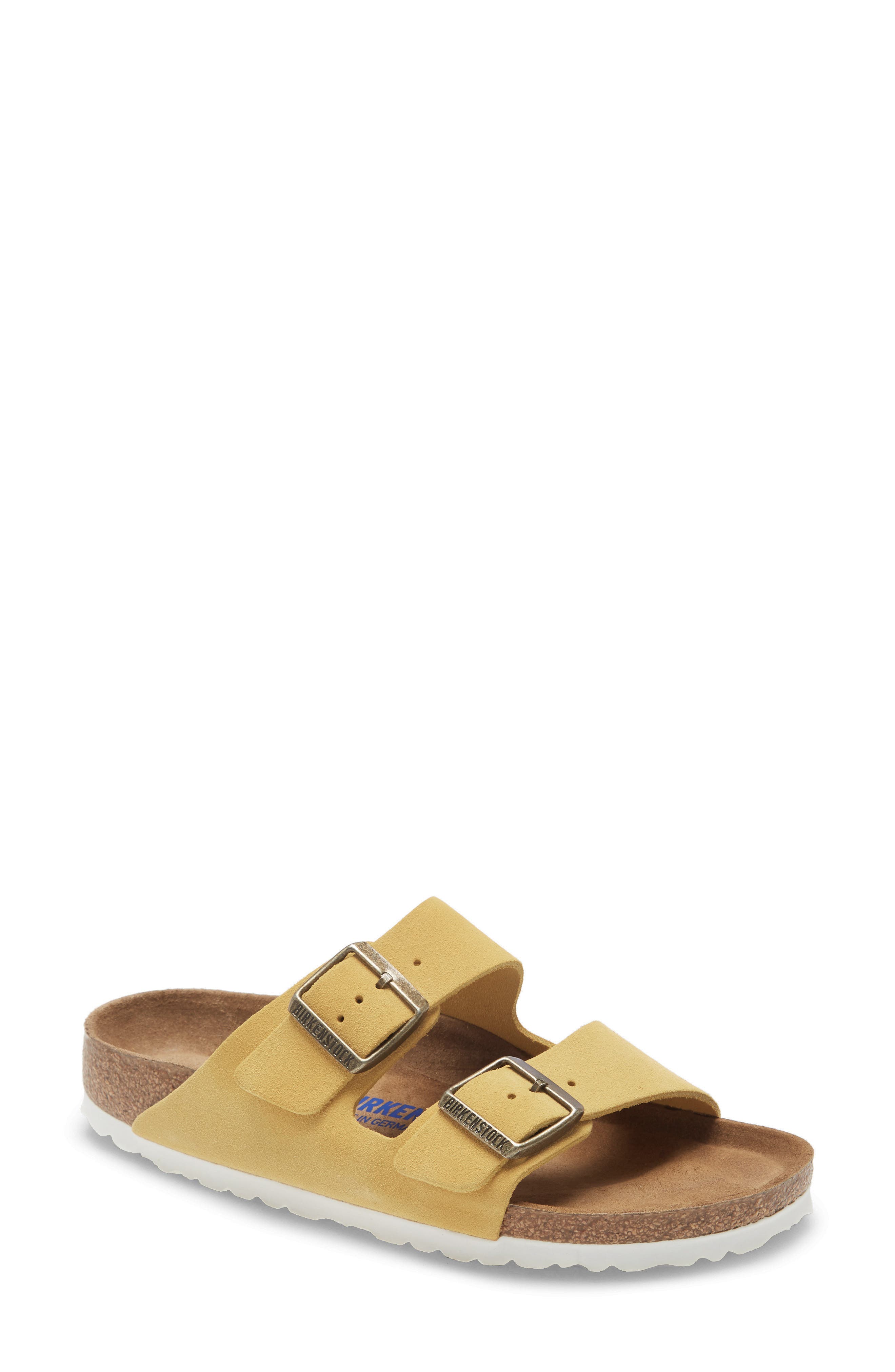 rose gold rubber birkenstocks