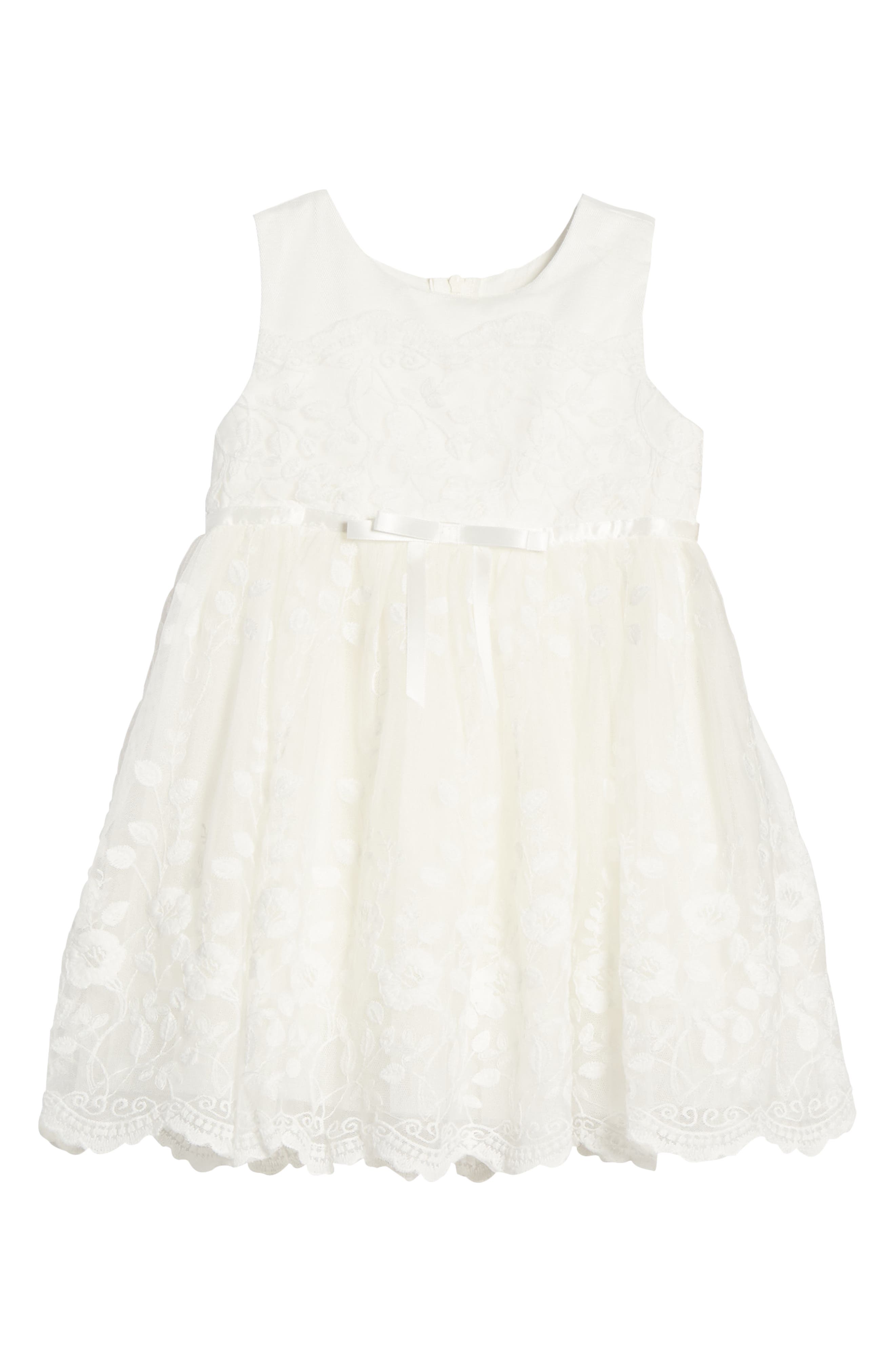newborn white lace dress