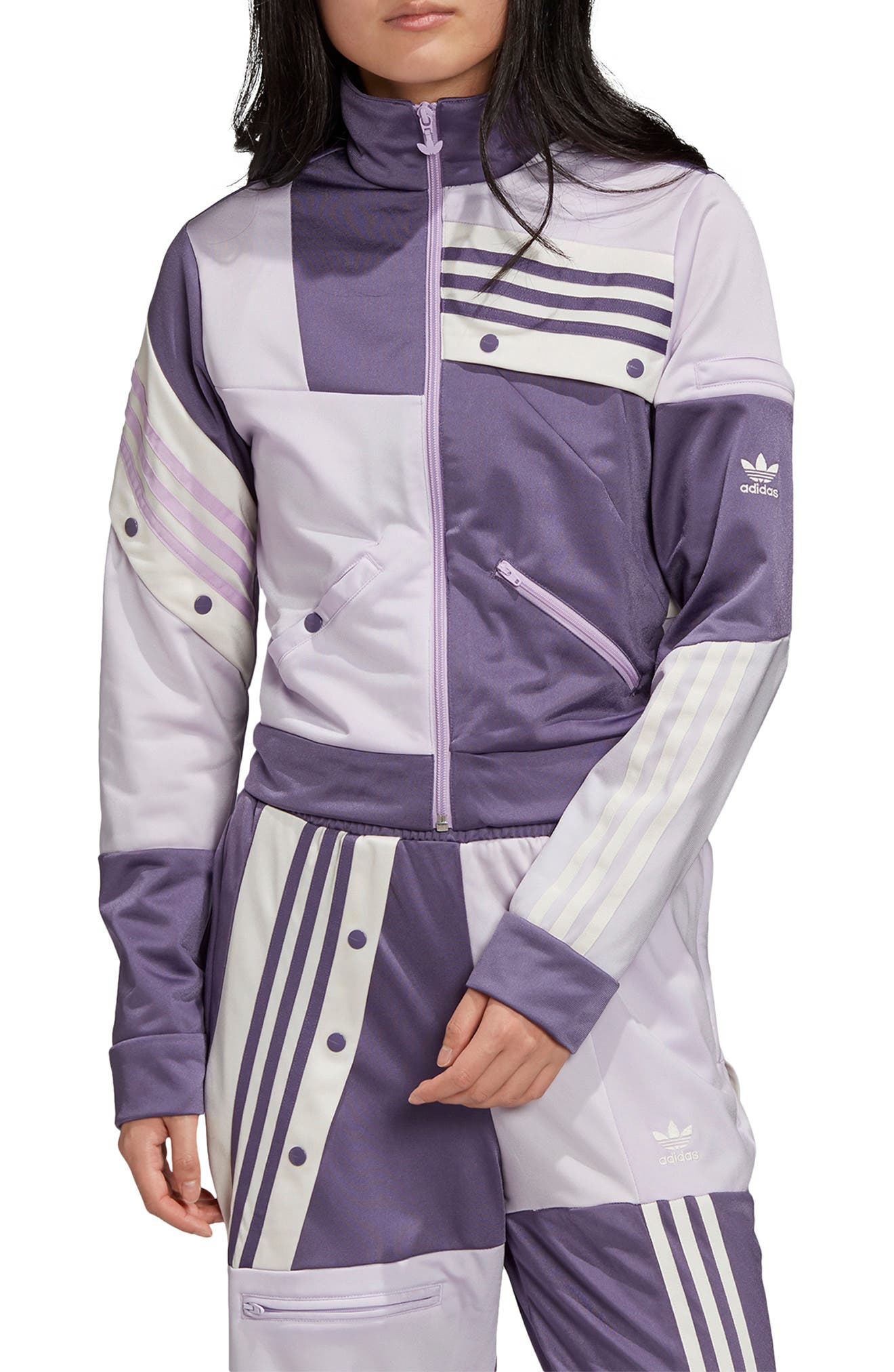 womens purple adidas jacket