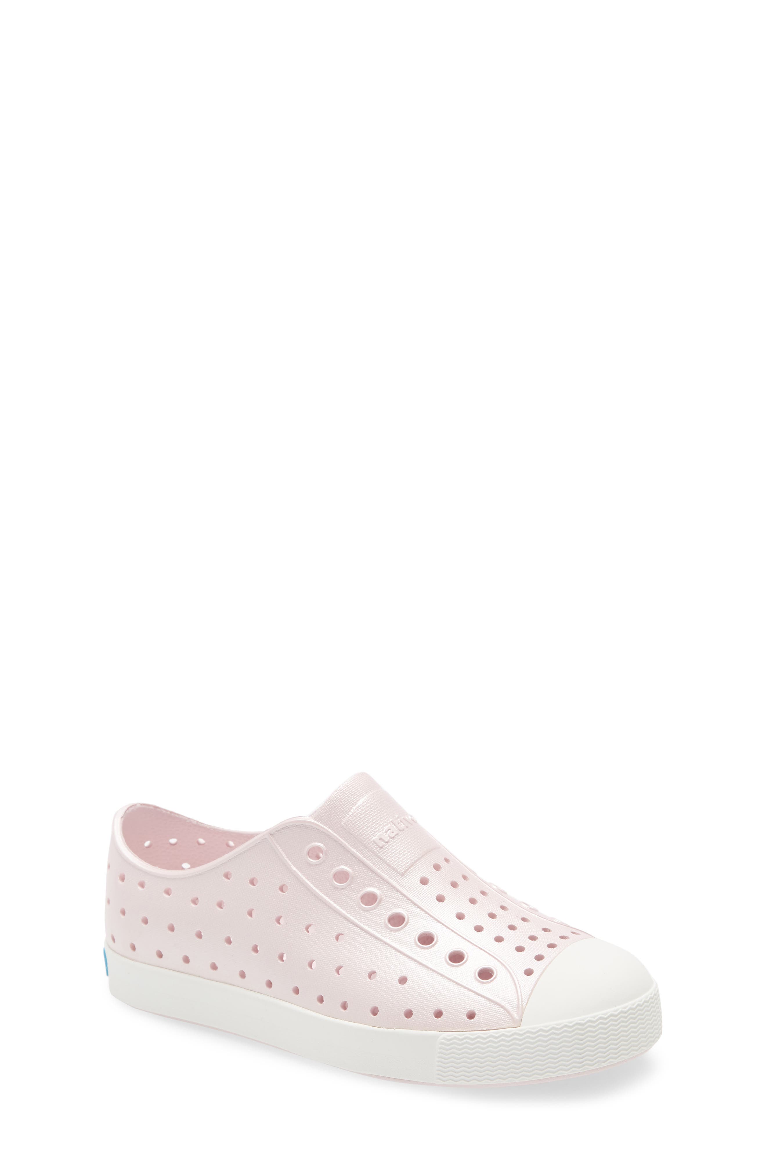 milk pink native shoes