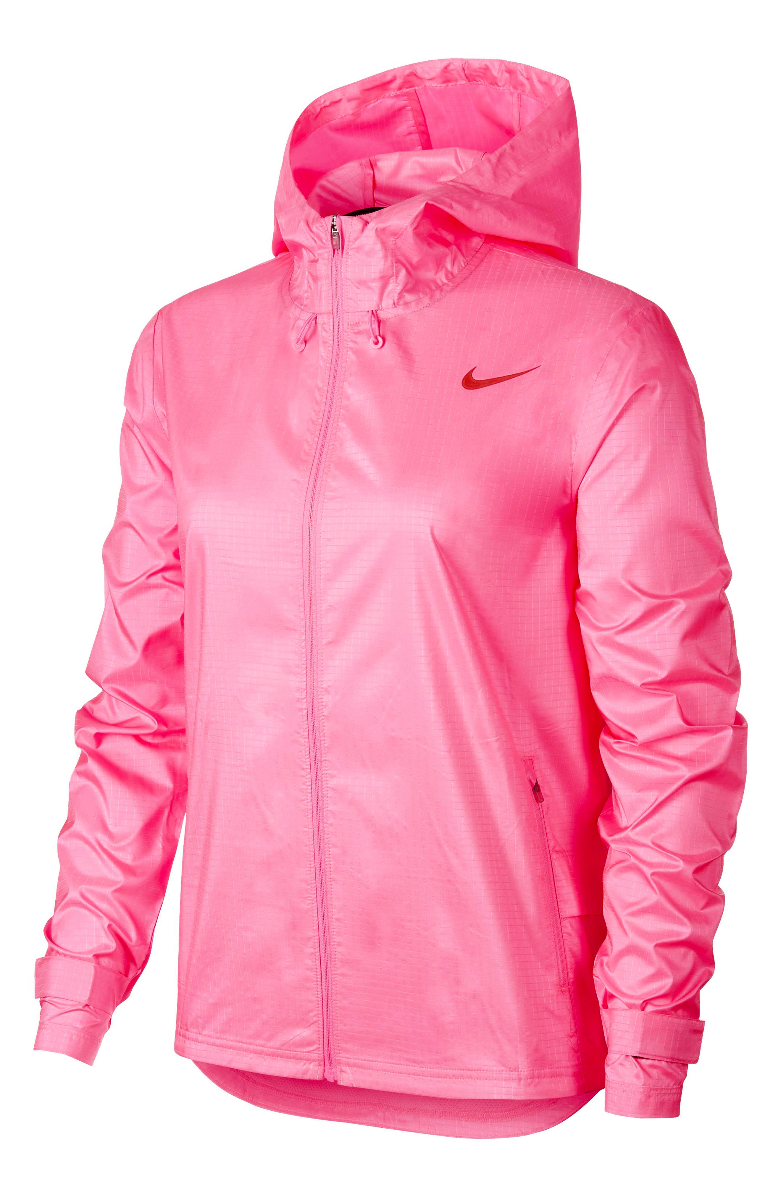 long pink nike jacket