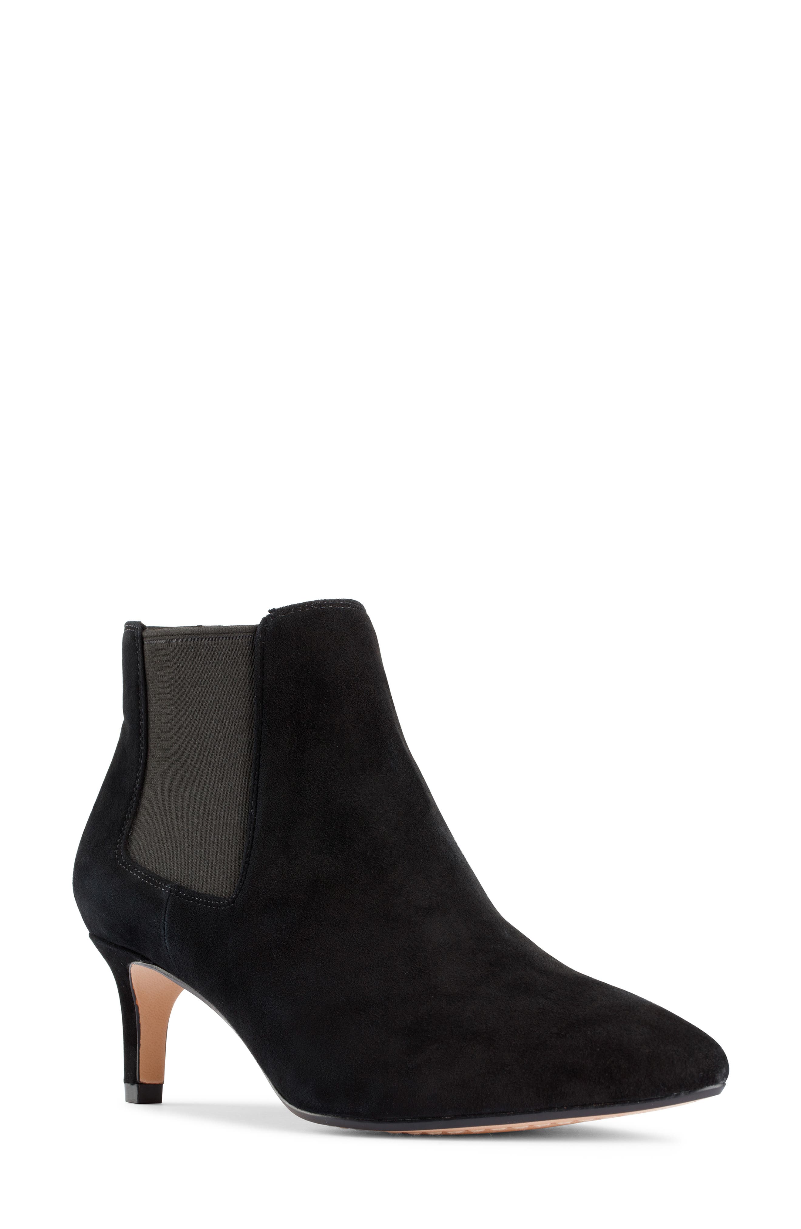 clarks low heel ankle boots