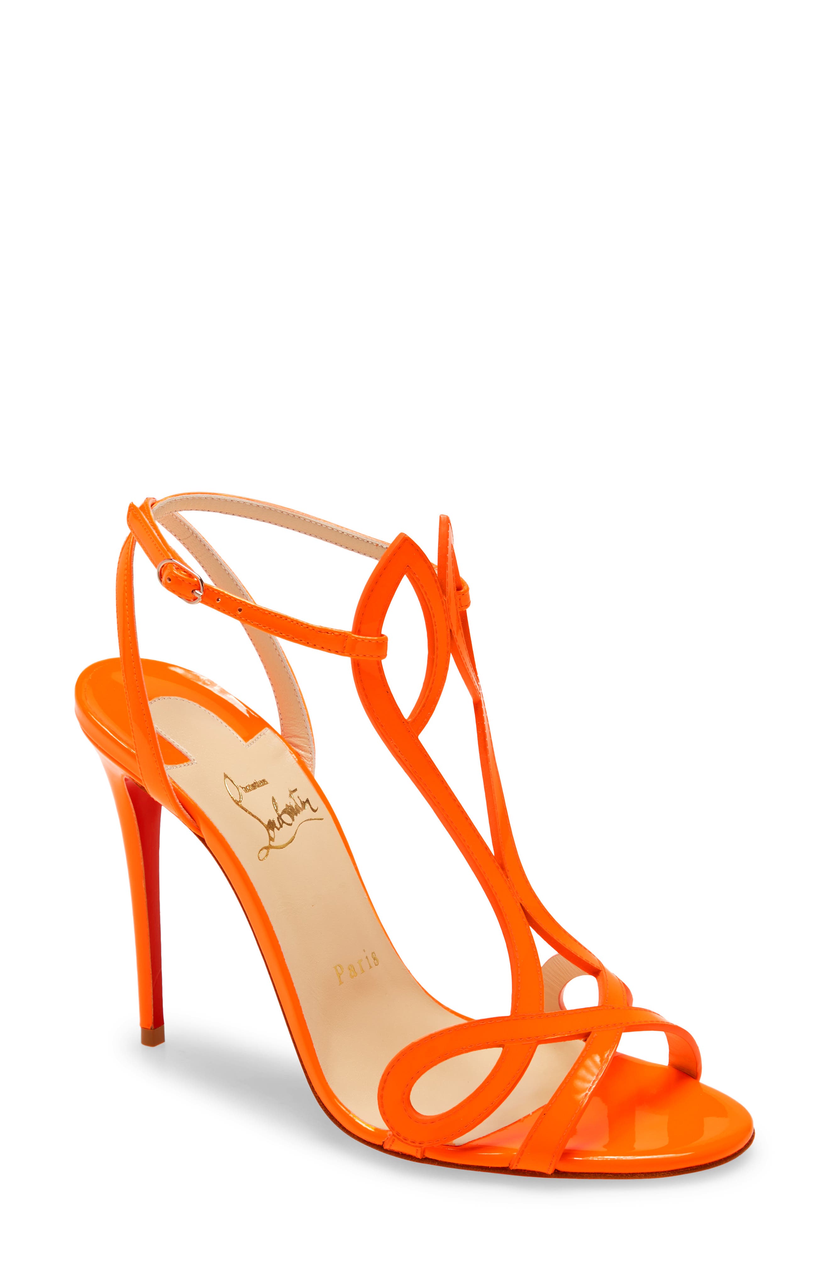 orange and white designer shoes