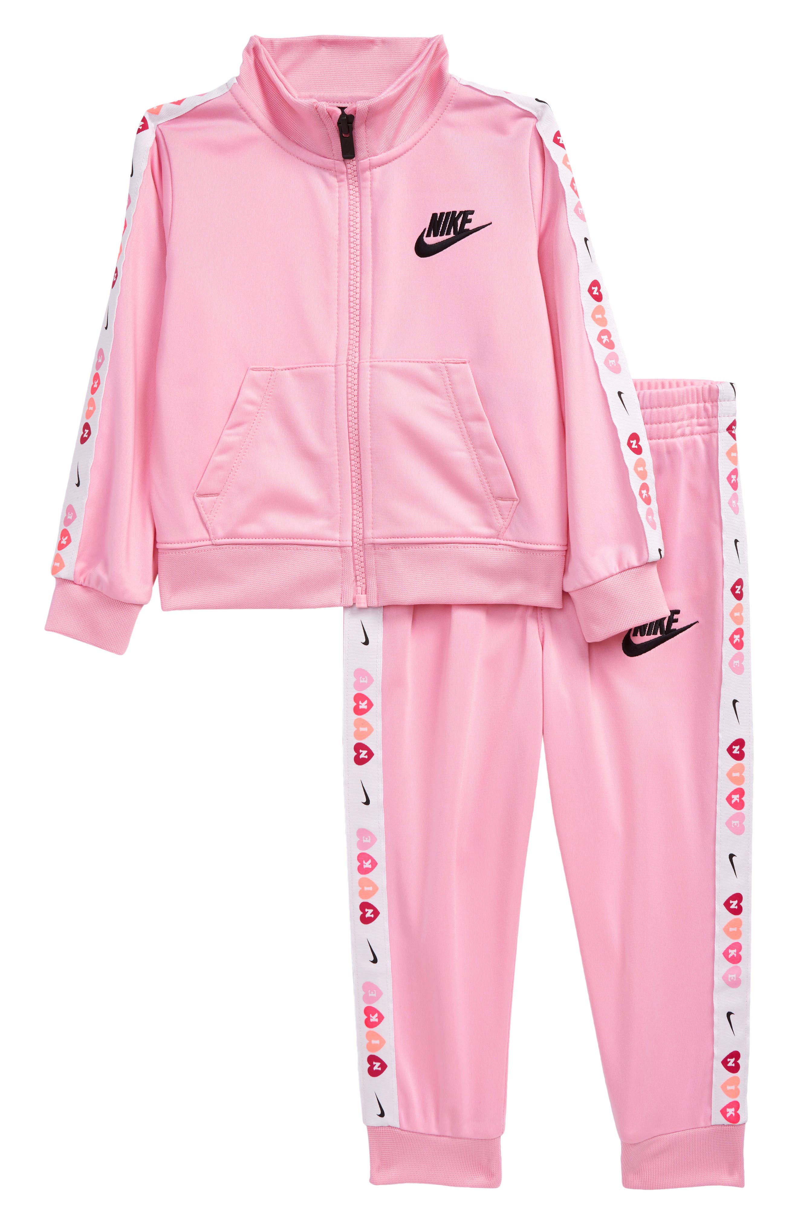 pink nike sweat outfit