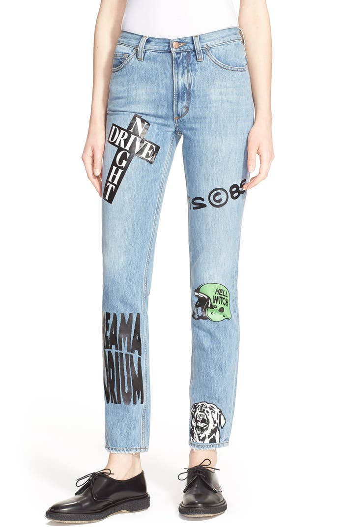 Aries 'Norm' Painted Straight Leg Jeans | Nordstrom