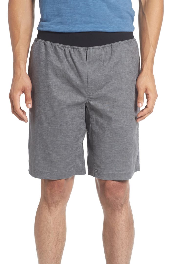 Peter Millar 'Winston' Washed Twill Flat Front Shorts | Nordstrom