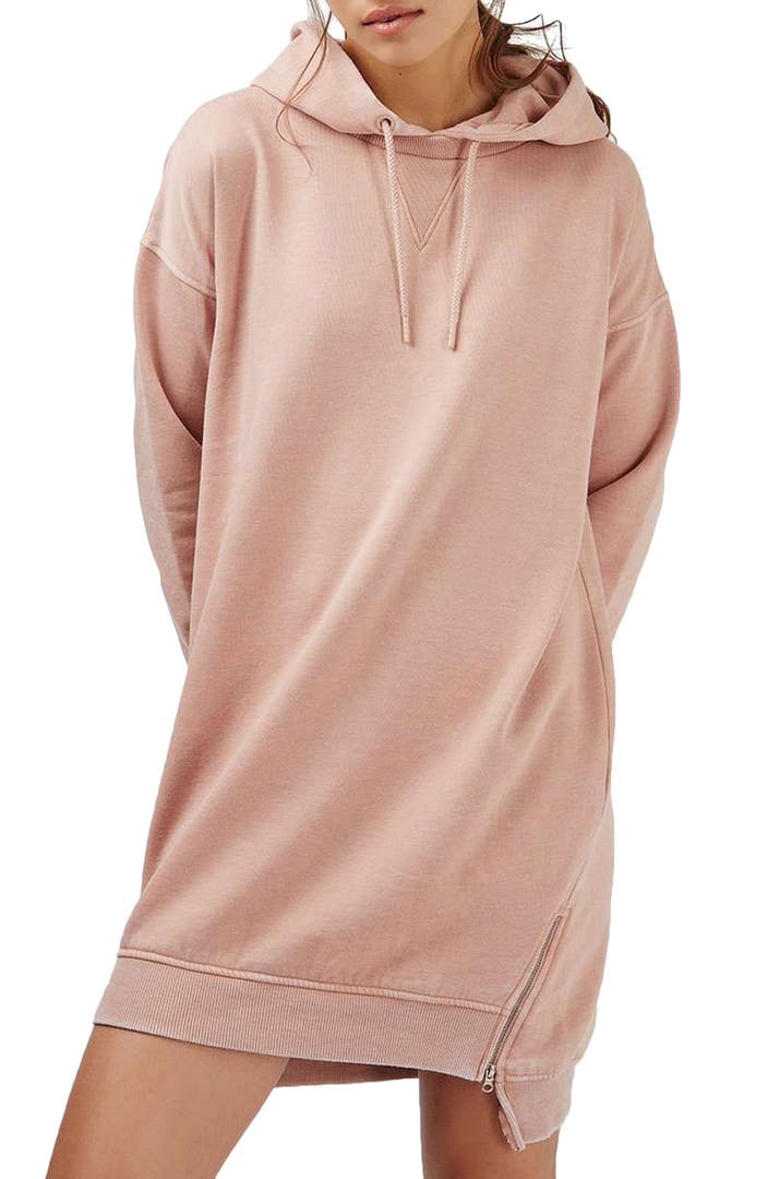 Topshop Hooded Sweatshirt Dress | Nordstrom