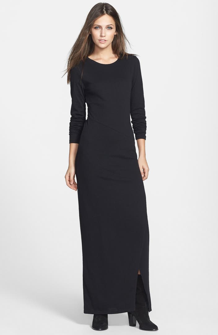Leith Long Sleeve Knit Maxi Dress | Nordstrom