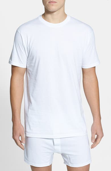 Main Image - Nordstrom Men's Shop Regular Fit 4-Pack Supima® Cotton T-Shirts