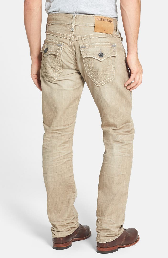 True Religion Brand Jeans 'Ricky' Relaxed Fit Jeans (Khaki) | Nordstrom