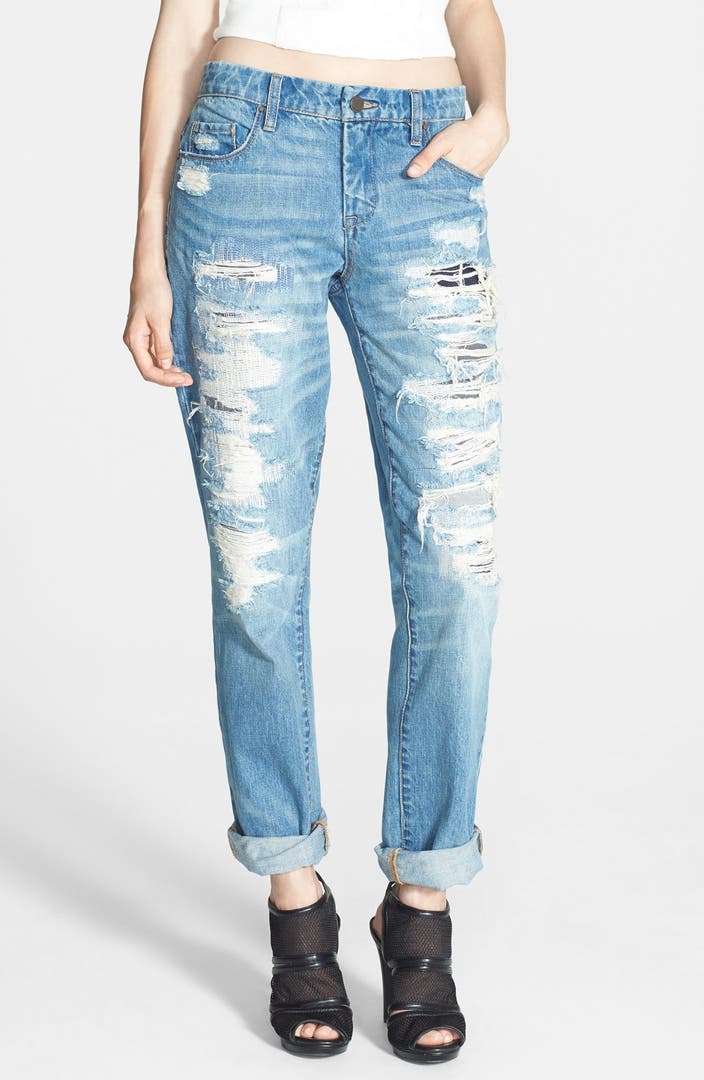 BLANKNYC Destroyed Boyfriend Jeans (Torn to Shreds) | Nordstrom