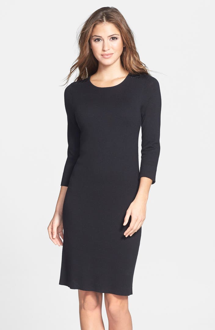 Laundry by Shelli Segal Mixed Media Sweater Dress | Nordstrom