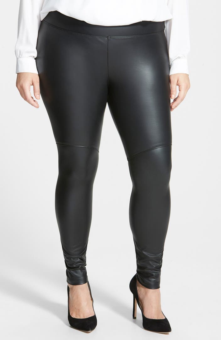 Lyssé® Faux Leather Leggings (Plus Size) | Nordstrom