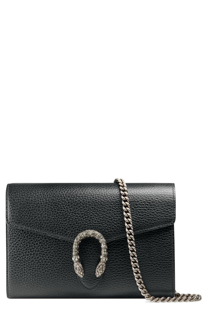 Gucci Dionysus Leather Wallet on a Chain | Nordstrom
