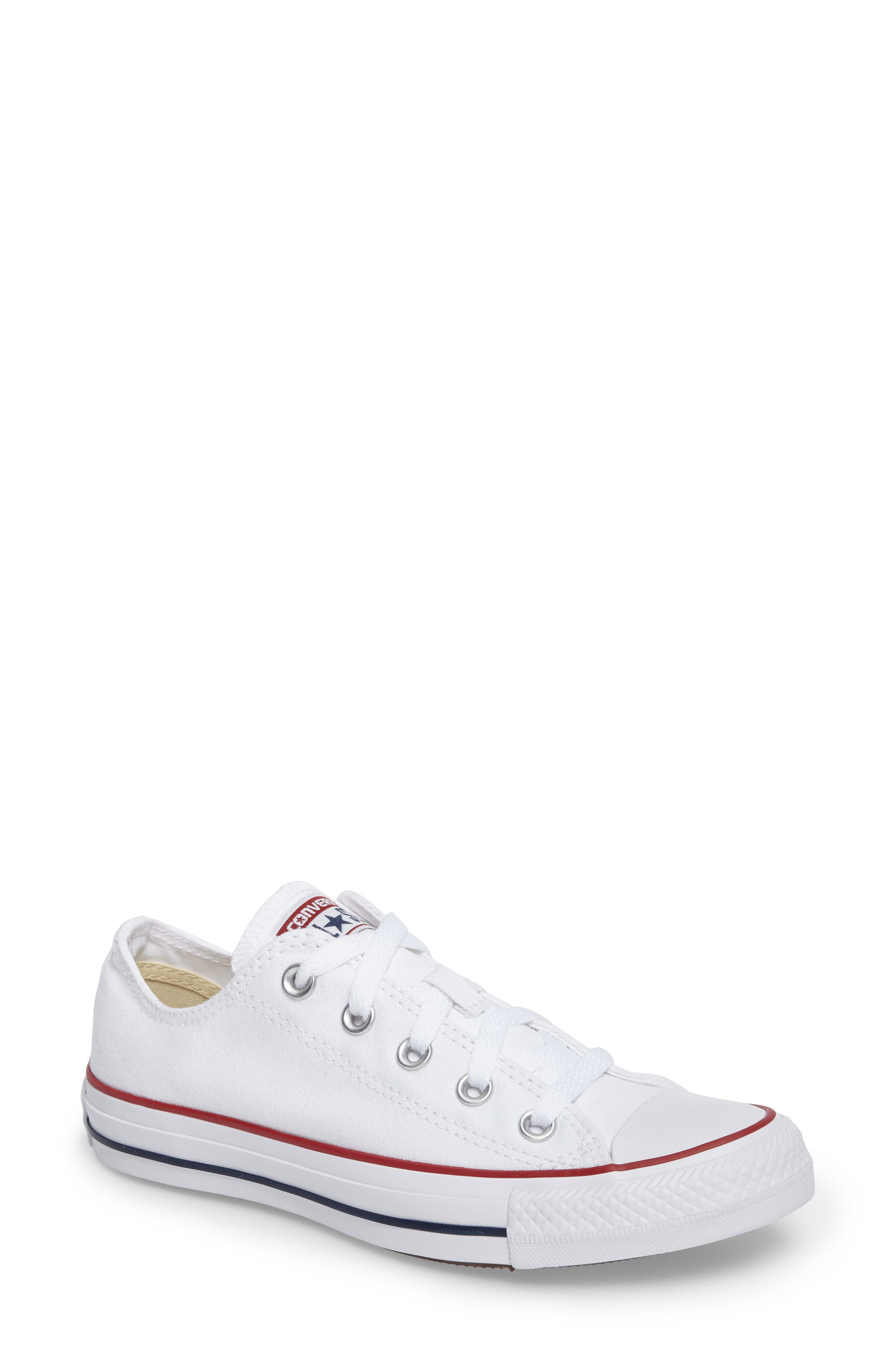 girls white converse sneakers