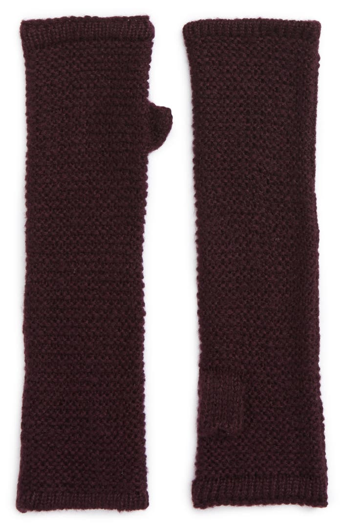 Rebecca Minkoff Garter Stitch Fingerless Gloves | Nordstrom