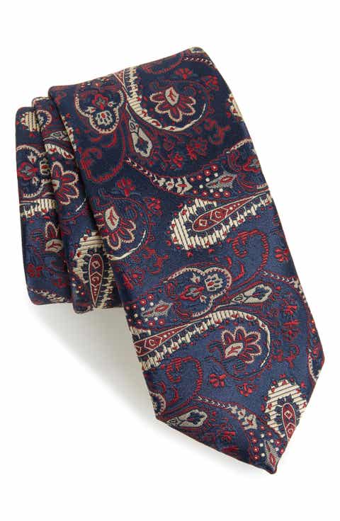 Men's Paisley & Floral Ties, Skinny Ties & Pocket Squares for Men ...