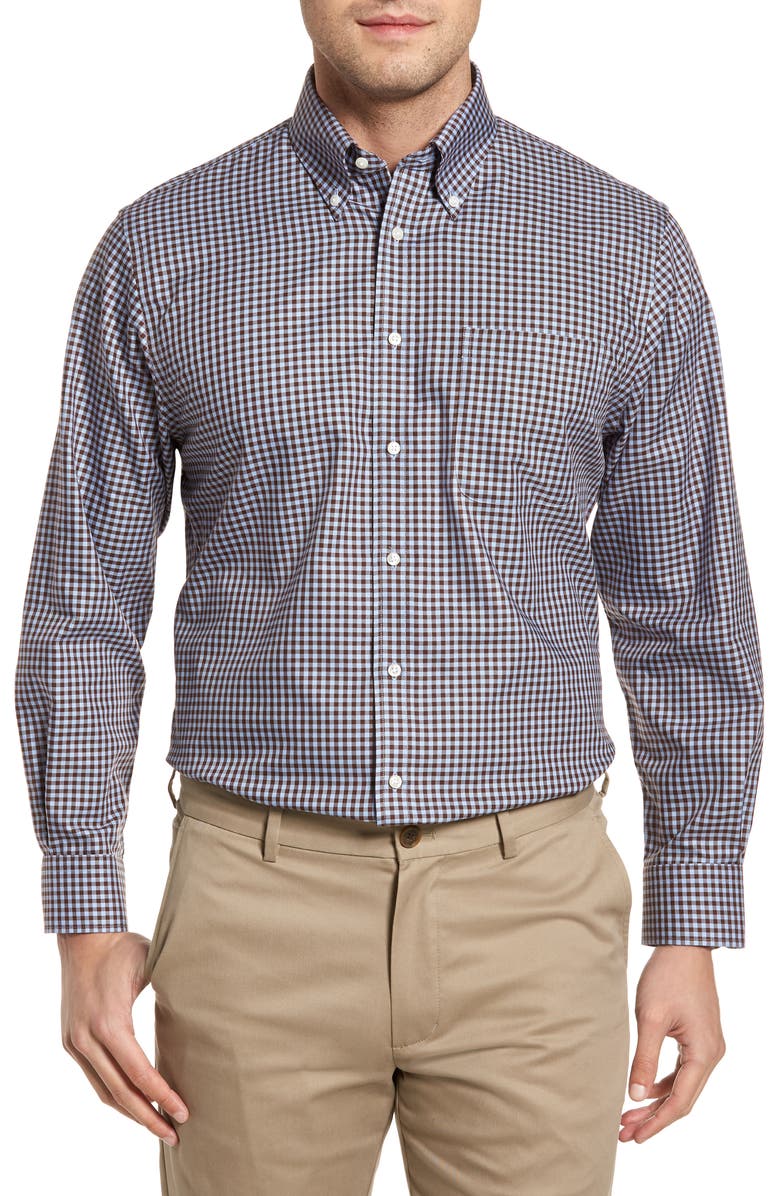 Nordstrom Men's Shop Traditional Fit Non-Iron Gingham Dress Shirt ...