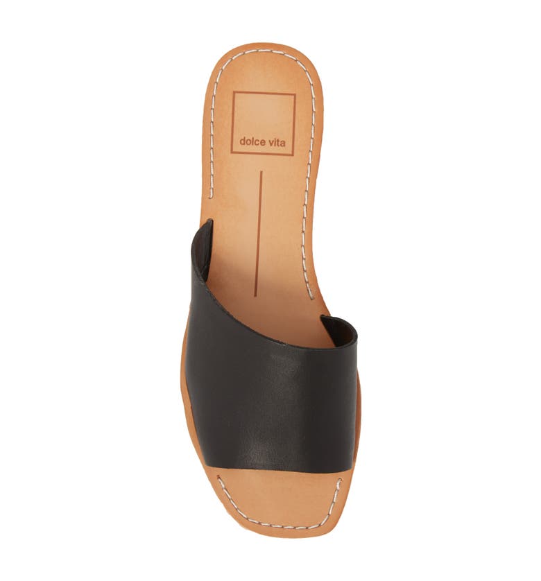 Cato Asymmetrical Slide Sandal, Alternate, color, Black Leather