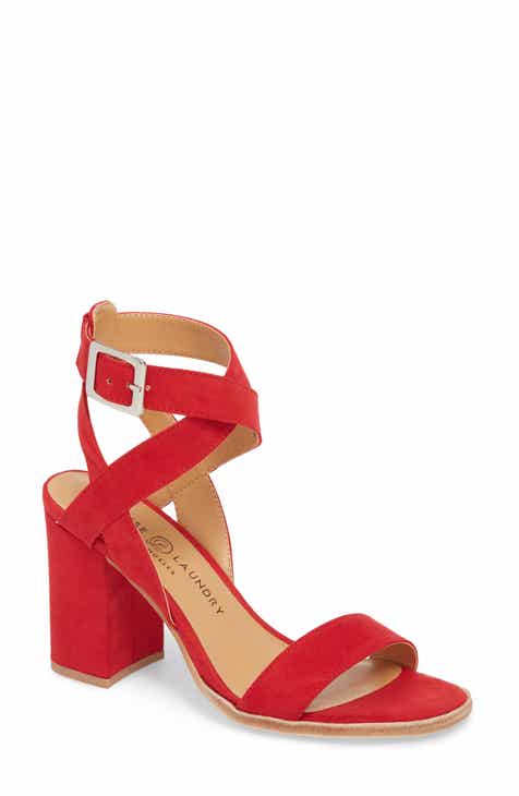 Red Block-Heel Sandals & Booties for Women | Nordstrom