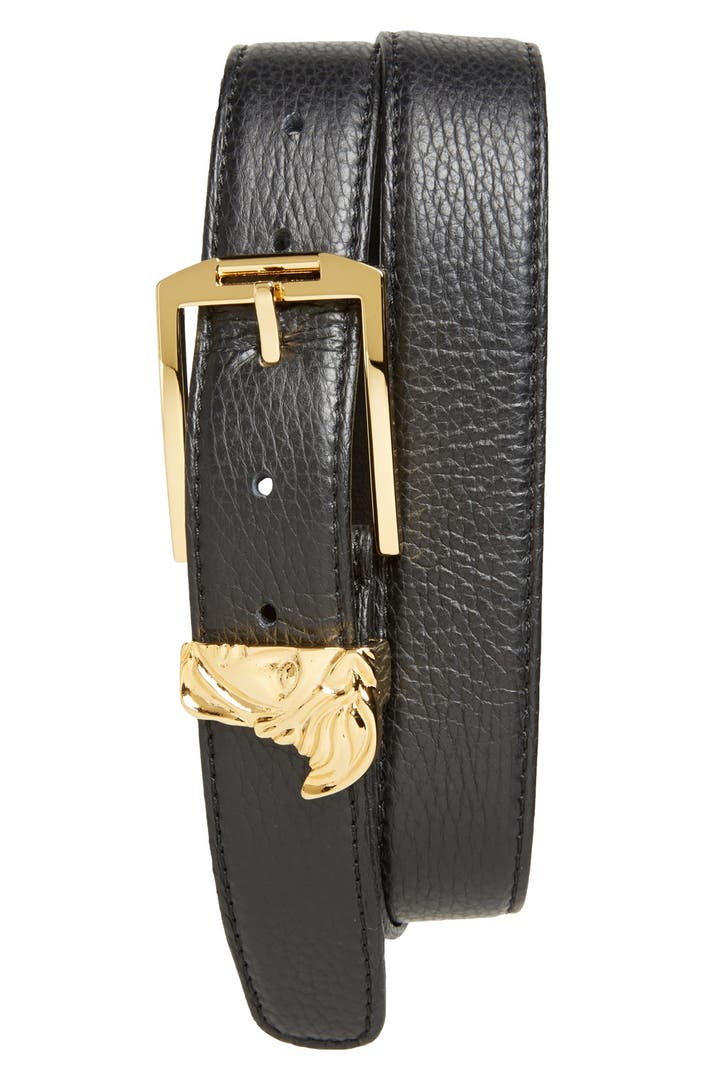 Versace Collection Medusa Leather Belt | Nordstrom