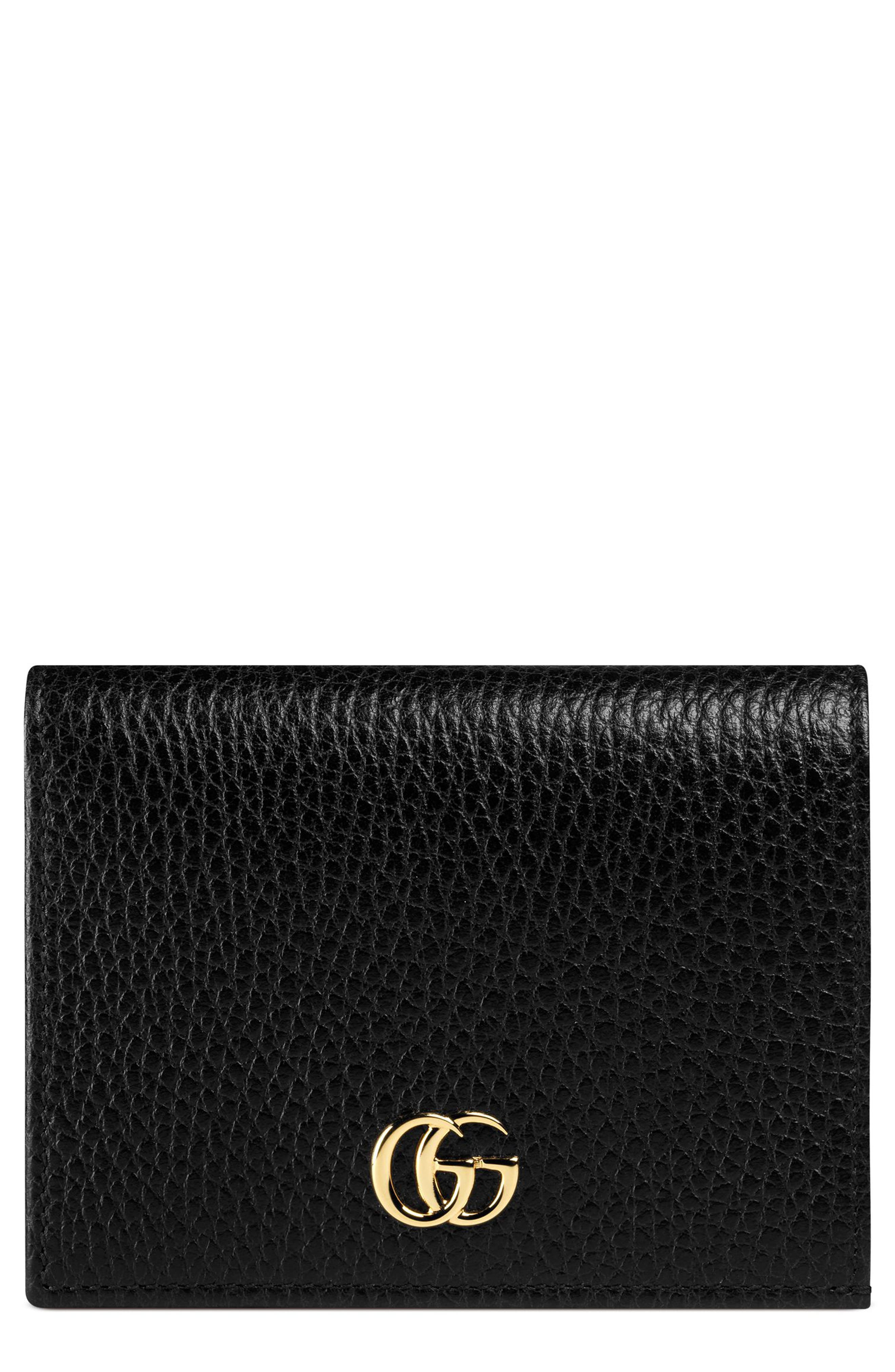 Gucci Petite Marmont Leather Card Case 